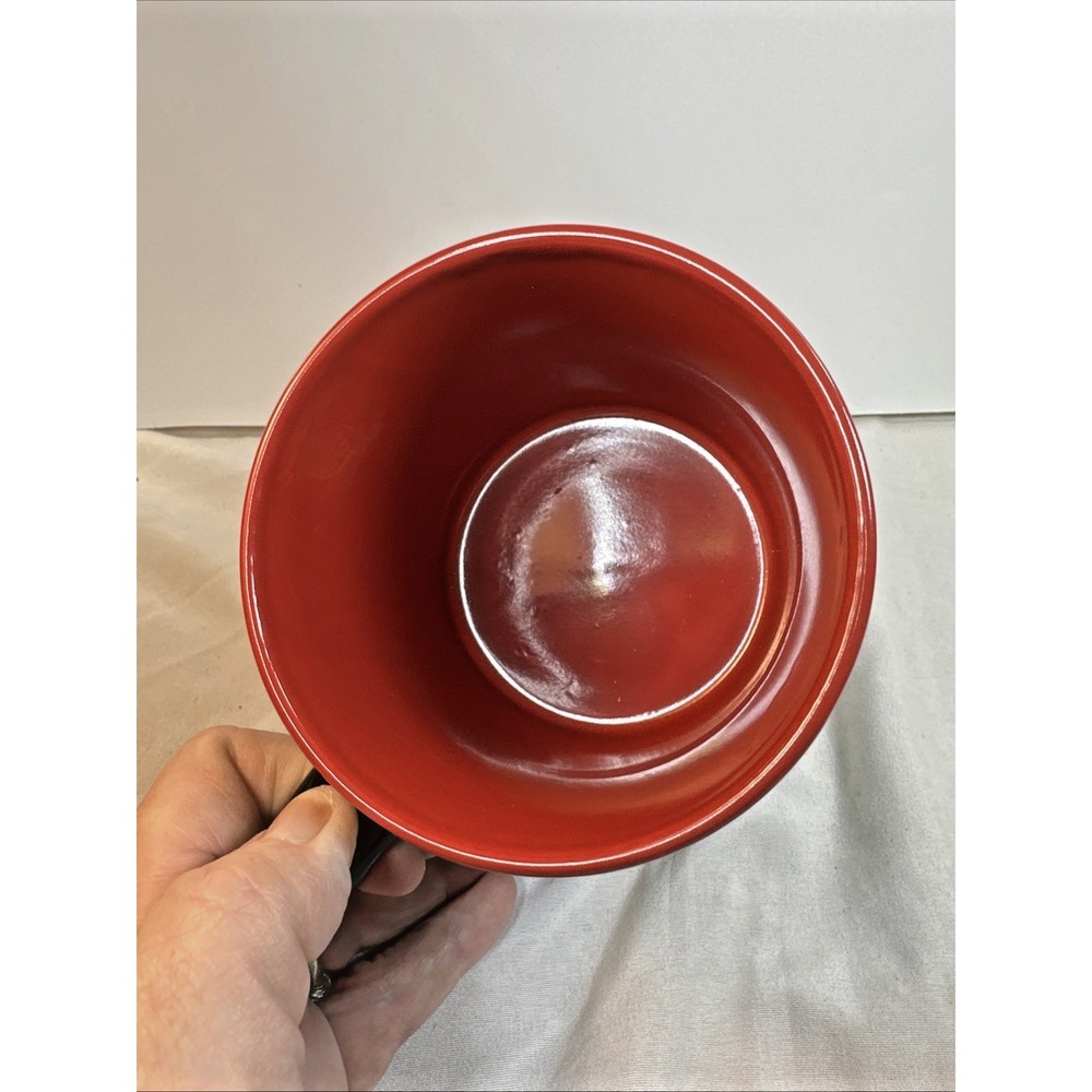 TMD "Best Dog Ever" Mug Logo on Both Sides, Red Interior - Picture 4 of 8